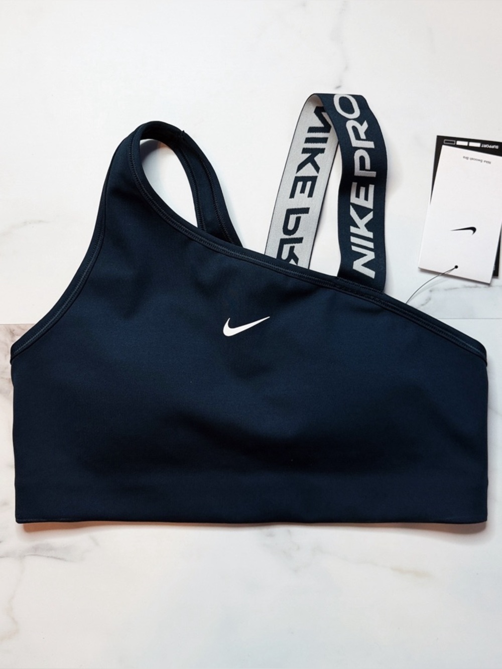 NWT Nike Pro Asymmetrical Padded Sports Bra